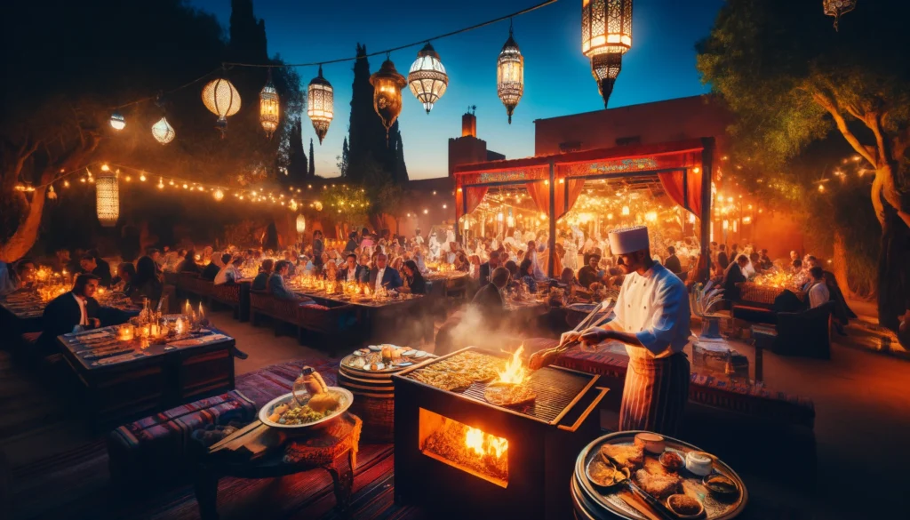 Ignite Your Marrakech Event with Open Fire & Live Cooking